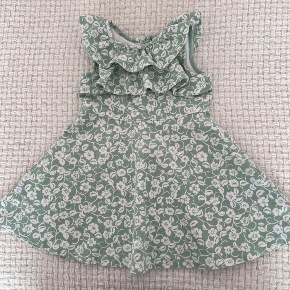 Janie And Jack Sage Floral Dress